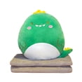 thumbnail image 1 of Injueey Almohada Manta Dibujos animados 2 Mano Cálido Dibujos animados Decorativo Multifunción Dakimakura Sofá Cojín Encantador Oficina Juegos de cama dinosaurio verde 40 cm + 1 m * 1.7 m, 1 of 6