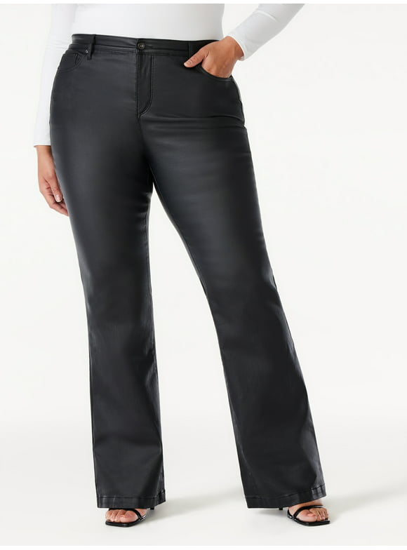 Sofia Jeans Women's Plus Size Melisa Flare High Rise Trouser Jeans, 32.5" Inseam, Sizes 14W-28W