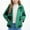 Green, variant on UQJfacai Girls Fleece Jacket Sherpa Plaid Long Sleeve Winter Coat Kids Fall Casual Open Front Hooded Cardigan Outerwear 2-8 Years