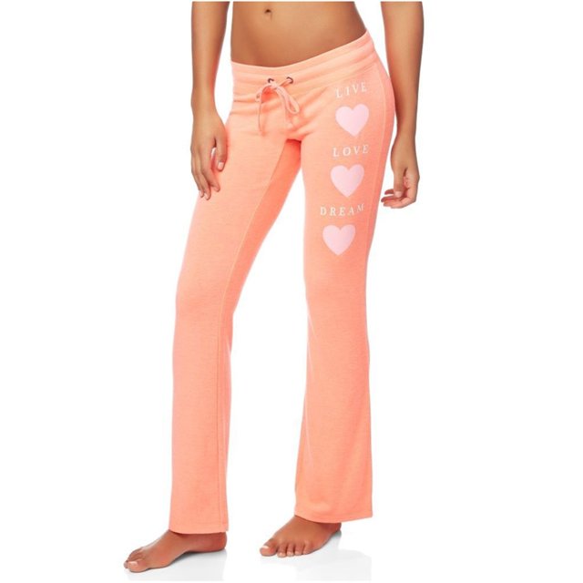 Aeropostale Live Love Dream Pijama Lounge Pantalones para Mujer, Naranja, X-Large Aeropostale Pantalones de salón