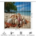 thumbnail image 2 of Seashell On The Beach Shower Curtain Sets with Rugs 4 Piece Rustic, 2 of 7