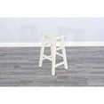 thumbnail image 2 of Sunny Designs Marina 30" Mahogany Wood Saddle Seat Stool in White Sand(Set of 2), 2 of 4