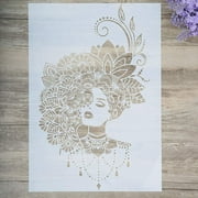 DIY Decorative Beauty Stencil Template for Painting on Walls Furniture Crafts (A2 Size)