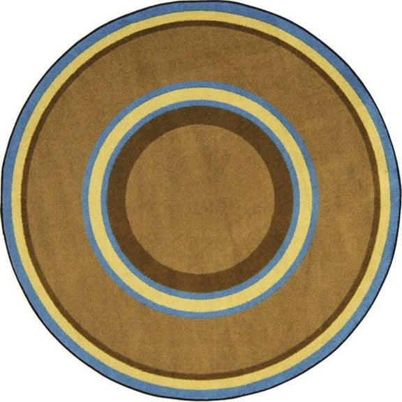 Kid Essentials Ripples Oval Misc Sold Color Area Rugs  03 Chocolate - 5 ft. 4 in. x 7 ft. 8 in.