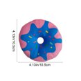 thumbnail image 3 of Donut Squeaky Cat Toy Soft Crystal Plush With Built In Squeaker Interactive Sound Toy Durable Bite Friendly Boredom Relief Play Toy for Cats Small Dogs Indoor Training Cuddle Use, 3 of 7