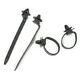 thumbnail image 3 of 50pcs Car Fasteners Nylon Cable Tie Wrap Fixed Fastener Clips Car Hose Fastening Zip Strap Kit 92mmx5mm Can Release Auto Clamp, 3 of 8