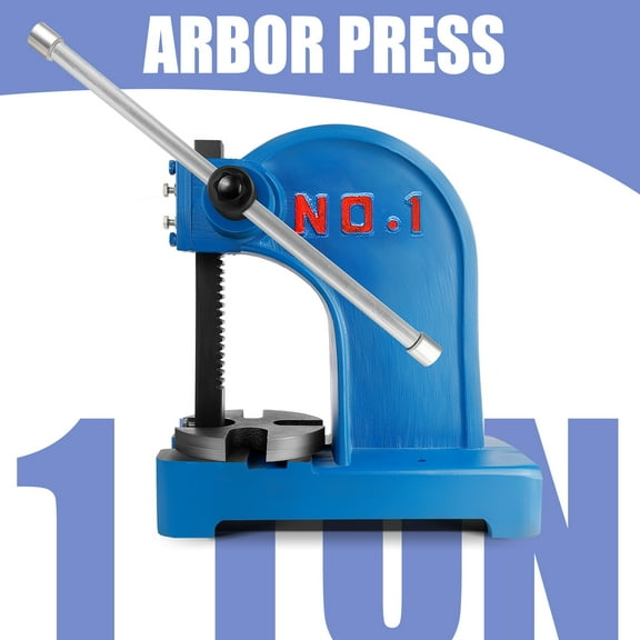 Arbor Press, 5.5in Work Height Heavy-duty Precision Hand Press, 1 Ton Manual Press for Stamping, Riveting, Flattening