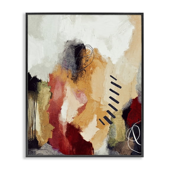 Stupell Industries Contemporary Abstract Southwestern Pattern Black Framed Giclee Art, 11 x 14, by Lisa Nohren