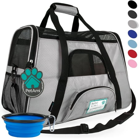 UPC: 0819594021601 | PetAmi Premium Airline Approved Soft Sided Pet Carrier  Large  Light Gray
