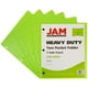 JAM PAPER Pochettes Perforées 3 Trous en Plastique Robuste - Vert Citron - 6/Pack – image 2 sur 6