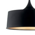 thumbnail image 6 of 52097BK Kichler Lighting Elias - 1 light Convertible Pendant - with Mid-Century/Retro inspirations - 15.25 inches tall by 22 inches wide-Black Finish, 6 of 6