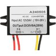 thumbnail image 1 of HUGFEGWE Convertisseur Ac 12V 24V à Dc 5V, Module d'Alimentation Ac Dc, Convertisseur Ac à Dc, Convertisseur Convertitore Ac 24V 5V Dc (5A) CJB91-28892, 1 of 9