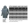 thumbnail image 6 of Little Donkey Andy Men's Waterproof Rain Jacket Outdoor Lightweight Rain Shell Mountain Windbreaker Long Coat for Hiking,Golf,Travel Grey XXXL, 6 of 6