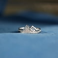 thumbnail image 3 of Anillo de plata esterlina S925 con diamantes en fila, anillo de personalidad simple a la moda, anillo de cola de circón para mujer, joyería, 3 of 4