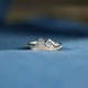 thumbnail image 3 of Anillo de plata esterlina S925 con diamantes en fila, anillo de personalidad simple a la moda, anillo de cola de circón para mujer, joyería, 3 of 4