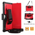 thumbnail image 5 of FIEWESEY Shockproof Rugged Protective Cover Case with Pen Holder Hand Strap,Compatible with Type Cover Keyboard,for Microsoft Surface Pro 7 Plus/Pro 7 6 5 4 +Screen Protector(Red/Black,2 Pcs), 5 of 6