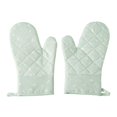 thumbnail image 2 of 2 uds., para horno calientes, guantes anticalor para hornear, almohadil para horno, alfombril de aismiento para microondas, utensilios Verde Soledad guante de cocina, 2 of 10