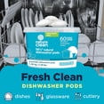 thumbnail image 2 of Nature Clean Non Toxic Dishwasher Detergent Pods, Plant-Based Dishwashing Pods, Non-Toxic & Unscented Dish Pods, Tough on Grease, Eco-Friendly Cleaning Power, 60 Count, Pack of 4, 2 of 7