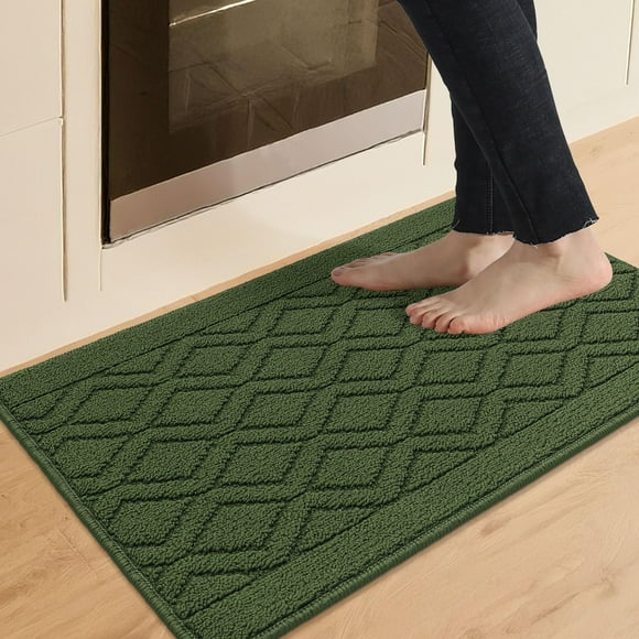 Alfombras de cocina COSY HOMEER, 50 x 75 cm, antideslizantes, color verde