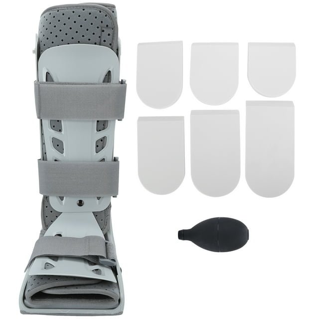 Walker Brace, Transpirable, Suave, Ligero, Walker, Cómodo, Antideslizante, Estable Para Fractura De Tobillo, Esguince De Tobillo Cergrey Gris M