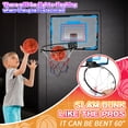 thumbnail image 4 of iTOYiFUN Indoor Basketball Hoop for Kids, Over The Door Basketball Hoops, LED Light Mini Basketball Goals with 3 Balls & Electronic Scoreboard, Christmas Toys Gifts for Boys Blue, 4 of 6