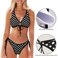 thumbnail image 3 of Dreamtimes Cartoon Baseball Two Piece Swimsuits Bathing Suit Triangle Bikini Set, Large, 3 of 7