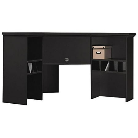 Bush Furniture Stockport Corner Hutch In Classic Black Com