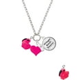 thumbnail image 2 of Delight Jewelry Resin Hot Pink Flamingo - Hot Pink Heart Nurse Strong Zoe Necklace, 2 of 4
