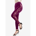 thumbnail image 2 of Roaman's Women's Plus Size Velour Legging, 2 of 4