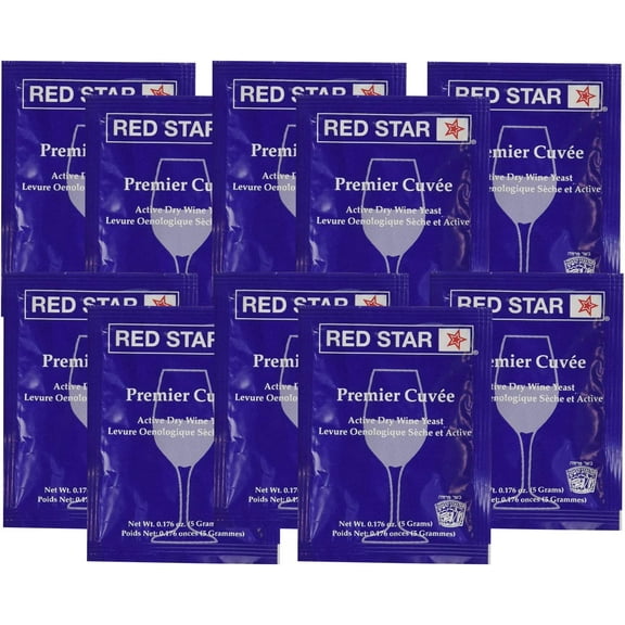Premier Cuvee (10 Packs) Wine Yeast by Red Star