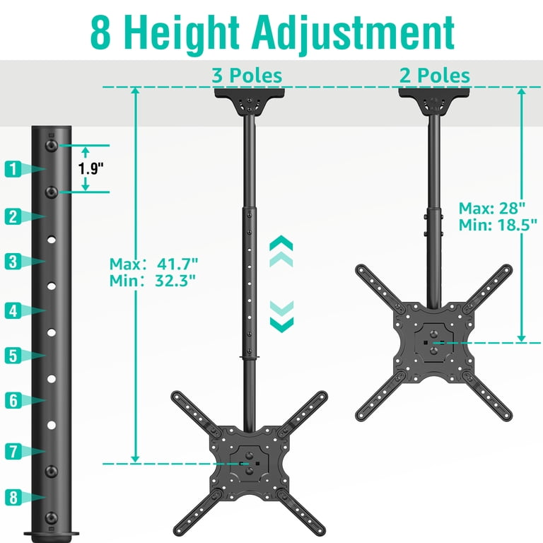 Mount Pro Ceiling TV Mount 26-65 Inches, Full Motion photo 5