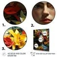 thumbnail image 3 of Designart "Spirit of Frida in Mexican Woman's Photo I" People Framed Wall Art - Global Yellow Mexican Art Hallway Framed Wall Art Decor, 3 of 6
