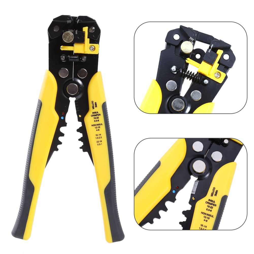 Self Adjustable Automatic Wire Crimper Cable Crimping Tool Stripper Plier Cutter 