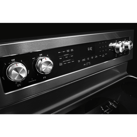 KitchenAid - 6.4 Cu. Ft. Self-Cleaning Freestanding Electric Convection Range - Stainless Steel