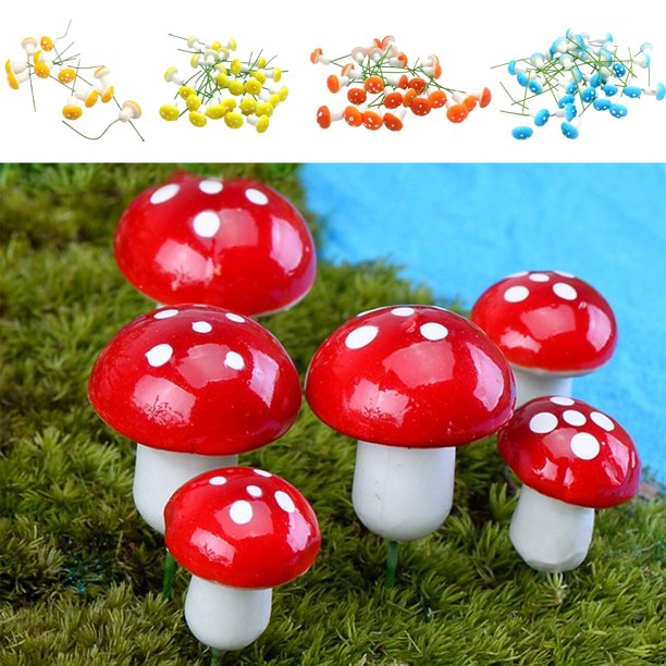 Xihbxyly Soportes de Resina para Arreglos Florales, Adornos Decorativos de Espuma Brillante, Amarillo Vibrante, Rojo y Azul, Decoración de Jardín En Miniatura, Decoración Versátil para Fiestas En Cas