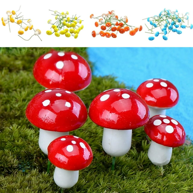 Xihbxyly Soportes de Resina para Arreglos Florales, Adornos Decorativos de Espuma Brillante, Amarillo Vibrante, Rojo y Azul, Decoración de Jardín En Miniatura, Decoración Versátil para Fiestas En Cas