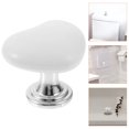 thumbnail image 2 of SHISUYAN 4Ensemble Poignée de Réservoir de Toilette Remplacement Forme de Cœur Blanc 1.4x1.2x1.2in, 2 of 8