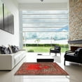 thumbnail image 7 of Ahgly Company Machine Washable Indoor Rectangle Traditional Orange Salmon Pink Area Rugs, 7' x 9', 7 of 7