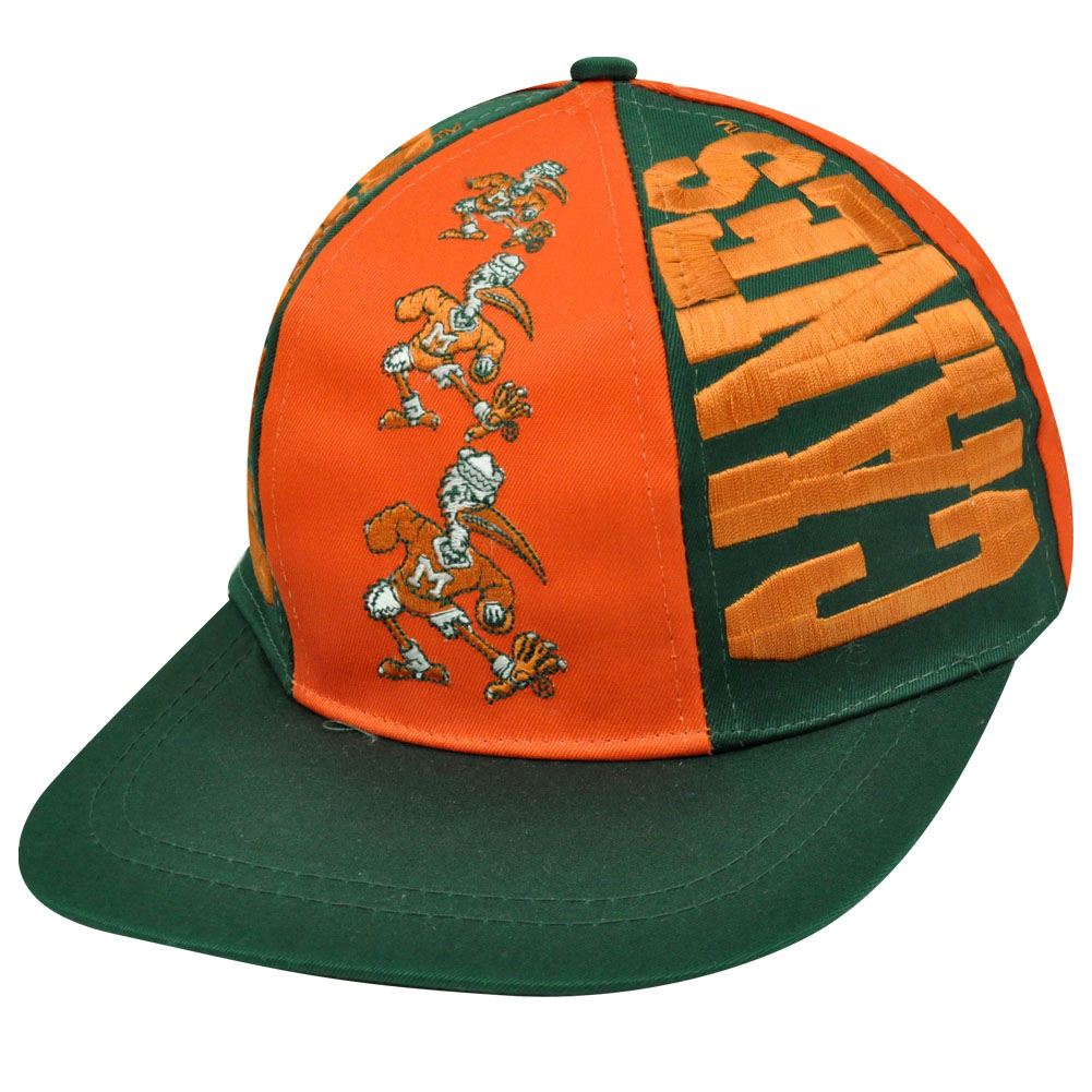 NWT MIAMI HURRICANES TOP OF THE WORLD /"SUBLIME/" STRAPBACK BACK HAT