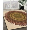 thumbnail image 3 of Ahgly Company Machine Washable Indoor Rectangle Transitional Yellow Area Rugs, 6' x 9', 3 of 7