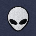 thumbnail image 2 of Dalix Lil Alien Heavyweight Soft Tee Short Sleeve Cotton Shirt Mens in Harbor Blue 3XL XXX-Large, 2 of 5