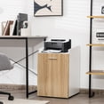 thumbnail image 4 of Gymax File Cabinet with 2 Drawers Mobile Filing Cabinet w/Wheel for Letter Size, 4 of 10