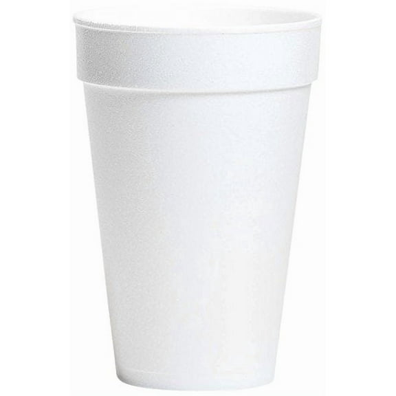 Wincup 16C18 Foam Cups, 16 oz, White (20 Sleeves of 25 Cups)