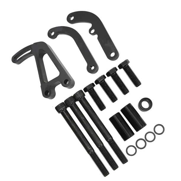 Soporte De Dirección Asistida De Aluminio Pulido Para Chevy Small Block 4.3-6.6L - Lado Conductor, Acabado Cromado