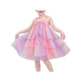 thumbnail image 1 of Robe Fille Multicolore Princesse Tulle Arc-en-Ciel Robe d'Été Vacances 5 Ans, 1 of 1