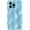 Blue, variant on for iPhone 14 Pro Max Case,Water Ripple Wave Meteorite Bubble Chrome Plating Electroplated Candy Phone Case (Silver)