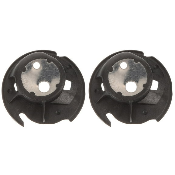 Set of 2 Black Sewing Machine Bobbin Cases - Sewing Machine Accessories and Replacement Parts for Smooth Stitching