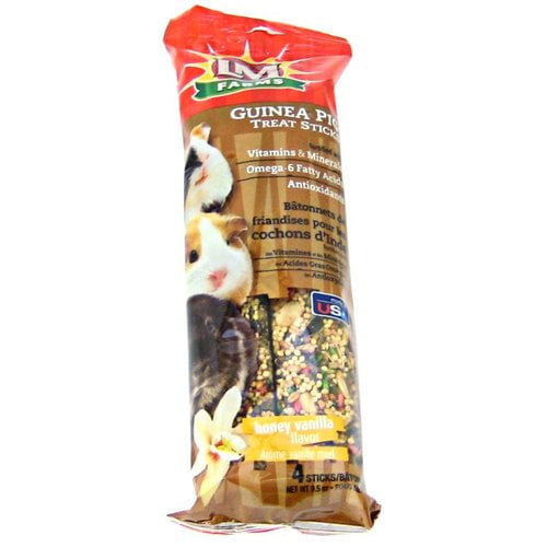 LM Animal Farms Guinea Pig Treat Sticks Honey Vanilla Flavor 4 Sticks