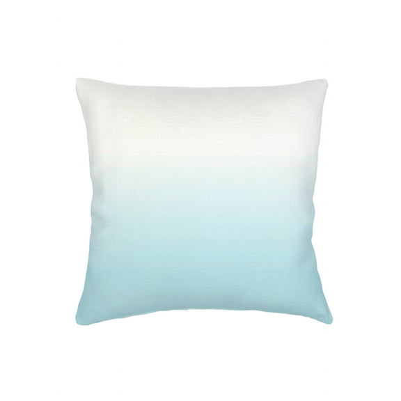 Aqua Ombre Linen Euro Pillow 26x26 26x26 / Down