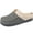 Gray, variant on LongBay Women's Moccasin House Slippers, Wool-Like Memory Foam House Shoes with Plush Fleece Lining, Slip-On Moc Clogs for Indoor Outdoor